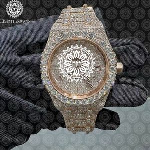 Reloj Charm_Jewells de Lujo, Acero Inoxidable, Caja Tonneau de 40mm, Analógico, Cuarzo, con Incrustaciones de Diamantes, Diseño Hueco, Unisex, a la Moda - Product Image 6