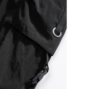 Pantalon cargo personnalisé pour homme, multipoches, en molleton, style streetwear ample, en nylon - Product Image 2