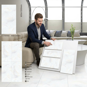 Ice Berge 60x120cm Digital Glossy Vitrified Porcelain Non-Slip <b>Wall</b> Floor Tiles for Swimming Pool Crystal White Collection - Product Image 1