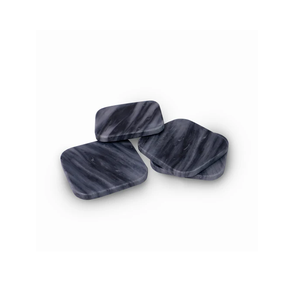 Premium <b>Marble</b> <b>Coasters</b> Round Crafts Non-Slip Design Dark Gray <b>Marble</b> Pattern Mats & Pads <b>Coaster</b> Hot Sale - Product Image 1