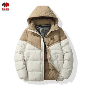 Veste matelassée sur mesure pour homme, logo personnalisé, fermeture éclair, tissu respirant et confortable - Product Image 3
