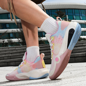 รองเท้าบาสเก็ตบอลแฟชั่นคู่รักระบายอากาศได้ดีรองเท้าผ้าใบกีฬาอินเทรนด์ไม่ลื่นทนทานรองเท้าฝึกซ้อมการแข่งขันระดับมืออาชีพ - Product Image 3