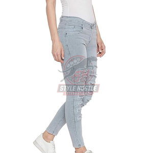 Pantalones Vaqueros de Mujer para Uso en Exteriores, Nuevo Estilo, de la Mejor Calidad, en Color Sólido, a Precio Económico - Product Image 2