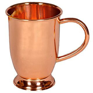 Taza de cobre puro de diseño moderno con asa, taza Moscow Mule para bar en casa, tazas para cócteles, tazas con beneficios para la salud ayurvédica - Product Image 3