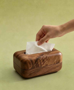 Moderno Dispensador de Papel Higiénico de Madera Minimalista, Soporte Resistente para Papel Higiénico de Encimera para Cocina y Baño de Perfect Enterprises - Product Image 3