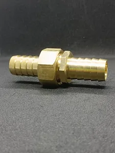 Adaptateur de tuyau hexagonal en laiton forgé, fileté NPT femelle-mâle 1/8 pouce, haute pression, finition dorée polie, raccord hydraulique - Product Image 4