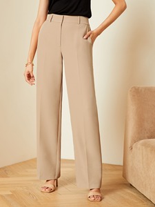 <span class=keywords><strong>Pantaloni</strong></span> in <span class=keywords><strong>velluto</strong></span> <span class=keywords><strong>a</strong></span> <span class=keywords><strong>coste</strong></span> da <span class=keywords><strong>donna</strong></span> con elastico in vita, <span class=keywords><strong>a</strong></span> vita media, vestibilità casual estiva - Product Image 5