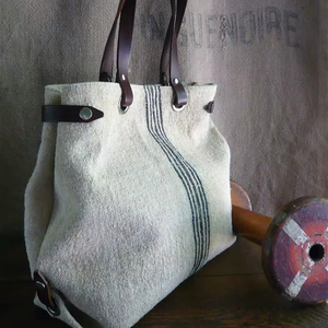 Bolsa de Compras Ecológica de Yute Reciclado, Bolsa de Mano Resistente de Arpillera para Llevar Comestibles, Uso en Empaquetado Minorista - Product Image 1