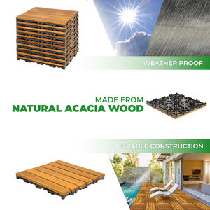 Carrelage en bois massif Design moderne 2021 HPW-05 Vente chaude 300x300mm Carrelage de sol pour balcon extérieur Texture en bois à des fins décoratives - Product Image 3