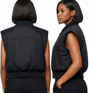 Custom Logo <b>Women's</b> Quilted <b>Vest</b> Manufacturer Lightweight <b>Winter</b> Puffer <b>Vest</b> <b>Women's</b> Puffer <b>Vest</b> Puffer <b>Vest</b> for <b>Women</b> - Product Image 2