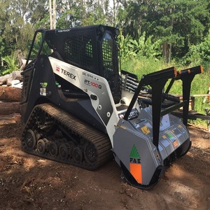 High Performance Terex Skid Steer Loader With Mulcher Suitable For <b>Brush</b> Cutting And <b>Vegetation</b> Control Tasks - Product Image 2