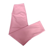 Leggings de yoga capri taille haute pour femmes, séchage rapide, respirants, en Spandex/Nylon, sans coutures, pour fitness et gym, vente en gros