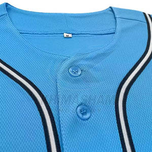 Camiseta de Béisbol Personalizada de Manga Corta, Transpirable, con Tela de Poliéster 100% Flexible y Duradera, Bajo MOQ, Opciones Personalizadas - Product Image 3