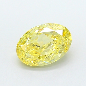 เครื่องประดับเพชรคุณภาพสูงรับรองโดย CVD ดีไซน์หรูหรา รูปทรงรี เจียระไนแบบ Radiant  เพชรเพาะเลี้ยงสีเหลืองสดใส สำหรับความหรูหราเหนือระดับ - Product Image 1