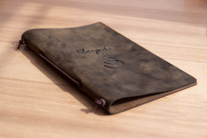 5. Luxury Genuine Leather Menu Holder Vintage Cowhide Menu Folder Restaurant Menu Cover Custom Wine List <b>Case</b> LMC-0105 - Product Image 2