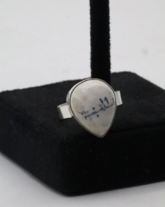 Natural Agate <b>Adjustable</b> <b>Ring</b> for Women – German Silver Handmade Agate Stone <b>Ring</b> Boho Gemstone Jewelry - Product Image 1