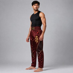Pantalon de kick-boxing professionnel avec coutures renforcées, confort léger et durabilité accrue pour les athlètes actifs - Product Image 5