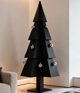 Modern Metal Christmas Tree Decorative Floor Xmas Tree Home Festive Decor - Product Image 1