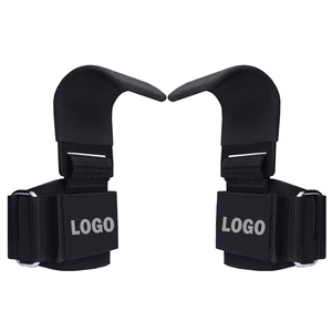 Professional Custom Gym <b>Training</b> <b>Weight</b> Lifting Straps Newest Model Rubber Steel Wrist Hooks Fitness Exercise Weightlifting - Product Image 3