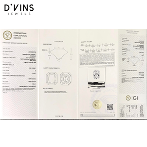 Diamante Cultivado en Laboratorio CVD con Corte Esmeralda de 0.62ct, Claridad VVS2, Certificado IGI, Alta Calidad, D'vins Jewels - Product Image 5