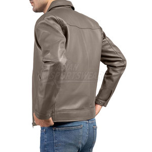 Durable Premium Quality Leather <b>Jacket</b> Winter Stylish <b>Waterproof</b> Breathable Eco-Friendly Casual Outdoor Wear Lightweight Front - Product Image 6