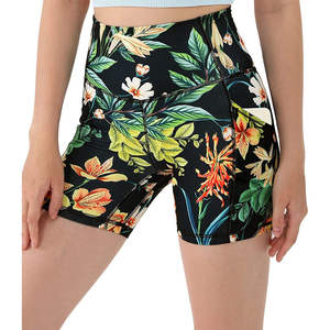 Shorts de Ciclismo con Estampado Floral y Cintura Elástica para Chicas, Ropa Deportiva, Playa, Sexy, Ajustados, para Yoga - Product Image 6