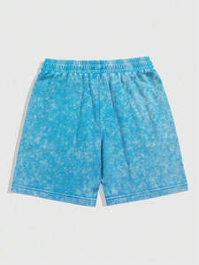 Shorts de basketball en coton délavé pour homme, poids lourd, respirant, style jogger, streetwear décontracté - Product Image 2