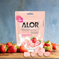 Kant En Klaar Bouillon Halal Aardbei Gevriesdroogde Yoghurt Bijt Met Probiotica Zoete Smaak Voor Kinderen Gezondheid Snacks Gratis Monsters Beschikbaar