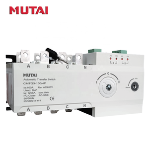 Commutateur de transfert automatique à double alimentation MUTAI Factory PC Classe 100A <span class=keywords><strong>ATSE</strong></span> 4P 3 Phases 100 Ampères ATS 80A 400V 220V - Product Image 1