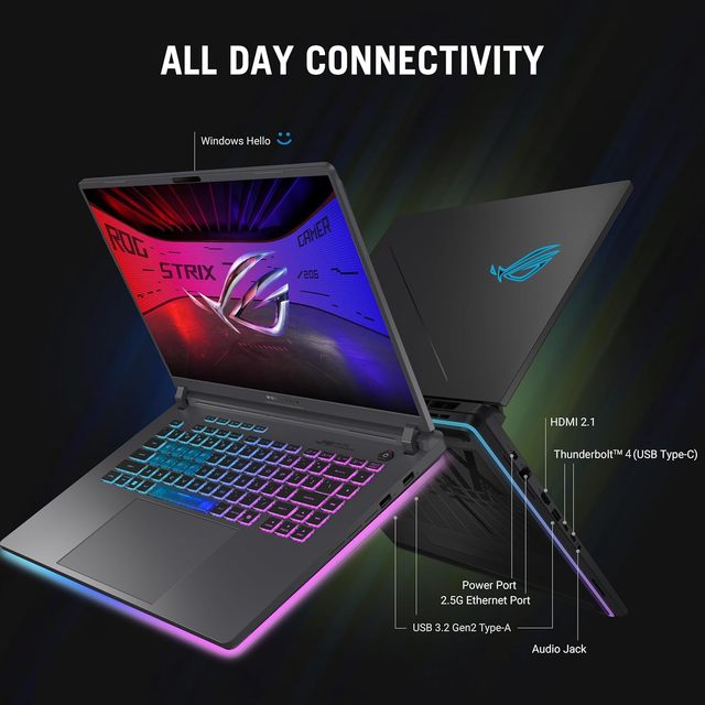AS/ US ROG Strix G16 (2025) Gaming Laptop 16” FHD+ 16:10 165Hz/3ms Display NVIDIA® GeForce RTX™ 5060 16GB DDR5 1TB Gen 4 SSD