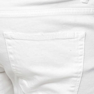 Pantalons en denim de coton de haute qualité pour hommes, style streetwear, vente en gros, coupe droite mi-haute, effet moustache, jeans déchirés - Product Image 5