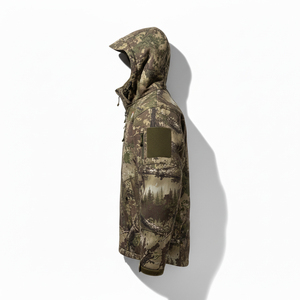 เสื้อแจ็คเก็ตใยสังเคราะห์ขั้นสูง กันน้ำ ระบายอากาศได้ดี เทคโนโลยีลดเสียงรบกวน ลายพราง สำหรับซัพพลายเออร์ตลาดโลก - Product Image 4