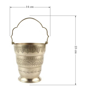 Refroidisseurs à bière et seaux à glace portables en métal argenté martelé pour champagne et bouteilles de vin - Product Image 2