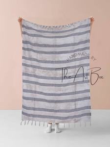 100 % Cotton Yoga <b>Blanket</b> Super Luxurious Bed Room Handmade Woven Decorative Travel Throw <b>Blanket</b> Plain Cover Home Textile - Product Image 5