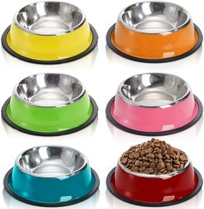 Bol portable en acier inoxydable de 900 ml pour animaux de compagnie, antidérapant, pour chat et chien, avec logo personnalisé, pour nourriture solide et eau potable, vente en gros - Product Image 1