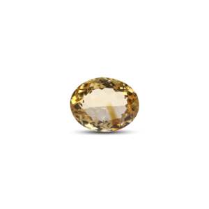 Certified IGI Natural Citrine Gemstone 6.9 Carat Fine Yellow Orange Red for Jewelry Making - Product Image 1