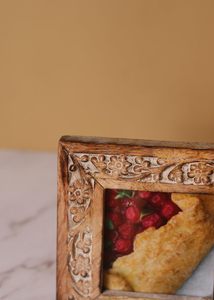 Floral Square Wooden <b>Frame</b>| Solid Wood Picture <b>Frame</b> for Table Decor, <b>Wall</b> Decor, Office Decor & Home Décor - Product Image 2