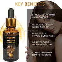 EKBER Etiqueta Privada Orgánica Natural Cuero Cabelludo Pérdida de Cabello Jengibre Biotina Aceite de Botana Aceite PARA EL Cabello 100 Puro Crecimiento de Cabello Crudo
