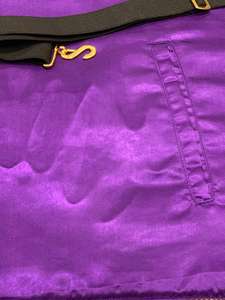 Delantal Masónico de Alta Calidad para Ex-Maestro Masón, Bordado a Mano con Hilo de Oro, Cuero Genuino, Pin de Seguridad, Personalizable, Regalia OEM - Product Image 4