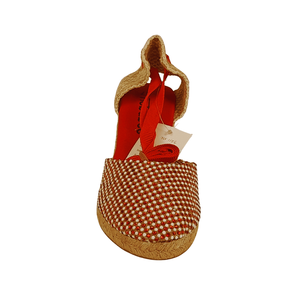 Espadrilles à semelles compensées en jute faites à la main écologiques pour femmes à la mode respirant été mouche tricot supérieur jetable pour l'automne printemps - Product Image 3