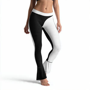 กางเกงโยคะขาบานเอวสูงผ้ายืดกระชับสำหรับผู้หญิง ออกกำลังกาย ฟิตเนส - Product Image 5