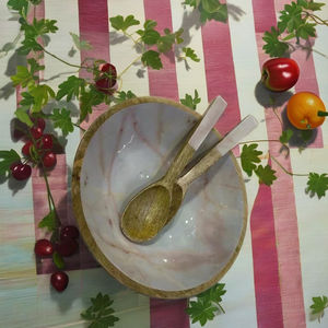 Bol de service en résine émail personnalisé outils de cuisine pour le dîner vaisselle bol décoratif alimentaire ménager emballé dans un carton - Product Image 1