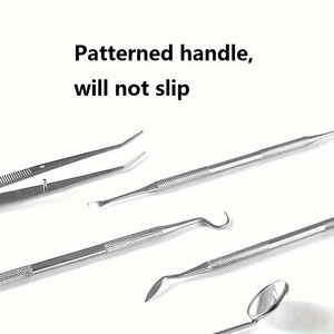 Kit Profesional de Espejo Bucal para Limpieza Dental, Herramientas Ergonómicas de Acero Inoxidable para Higiene Oral, Limpiadores Interdentales, Palillos Dentales - Product Image 4