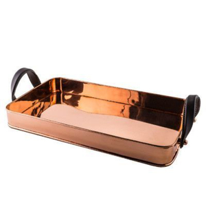 Bandeja Rectangular de Cobre Puro Martillado para Servir Alimentos, para Uso en el Hogar, Hoteles y Restaurantes, Bandejas para Servir Aperitivos y Bebidas en la Mesa - Product Image 3