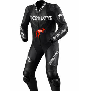 ชุดแข่งรถมอเตอร์ไซค์หนังแท้ ชุดมอเตอร์ไซค์หนังหนา ผลิตในประเทศปากีสถาน ชุดขับขี่มอเตอร์ไซค์ ชุดแข่งรถคุณภาพพรีเมียม Kangaroo - Product Image 1