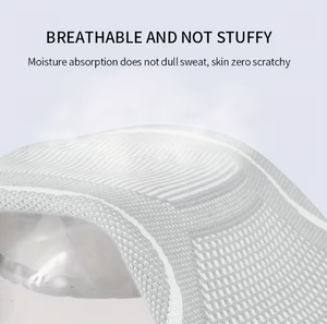 Genouillères respirantes en éponge épaisse tricotée, protection et soutien pour le volley-ball et le basketball, à enfiler, unisexe, toutes saisons, gris - Product Image 6