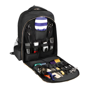 Hairdresser Durable Lightweight Large-capacity Portable Simple Polyester Zipper <b>Backpack</b> for Haircut <b>Tools</b> Hair Dryer Trimmers - Product Image 5
