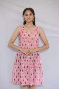 ชุดเดรสผ้าฝ้ายงานแฮนด์เมดสไตล์อินเดียชุดเดรสปาร์ตี้แฟชั่นสำหรับผู้หญิงชุดของขวัญฤดูร้อนสำหรับเจ้าสาวชุดเดรสออกแบบได้ตามต้องการ - Product Image 5