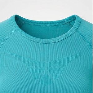 Ensemble de yoga sans couture extensible et respirant pour femmes, vêtements de sport, tenue de fitness, équipement de sport, vente en gros, logo personnalisé - Product Image 4