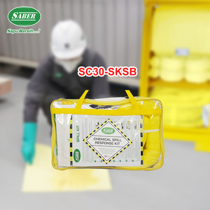 Kit anti-déversement chimique portable de 30 litres – sac souple pour la gestion d'urgence des déversements - Product Image 2